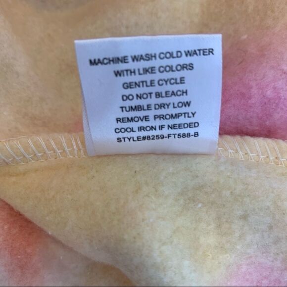 Angel Kiss Tie-Dye Hooded Sweatshirt Dress Size Medium - Picture 9 of 9